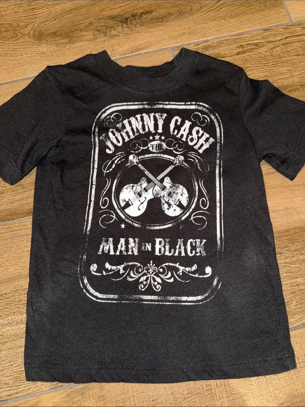 Johnny Cash Graphic Short Sleeve Tee - Black